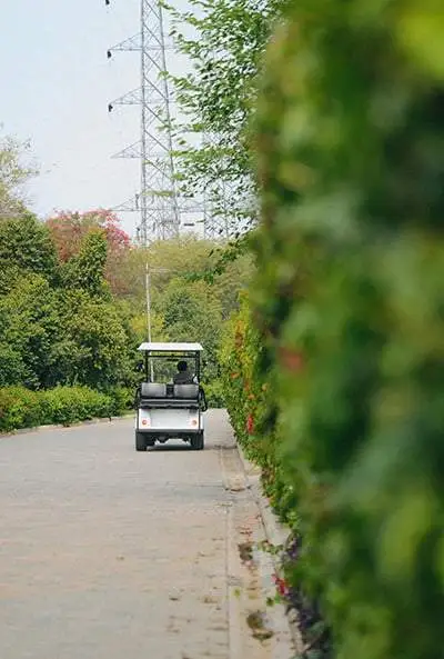 golf cart compress
